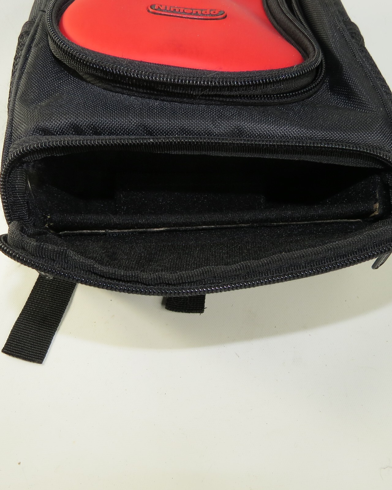 Nintendo Mini Backpack Storage Carrying Case Red Black 8 x 4 inches