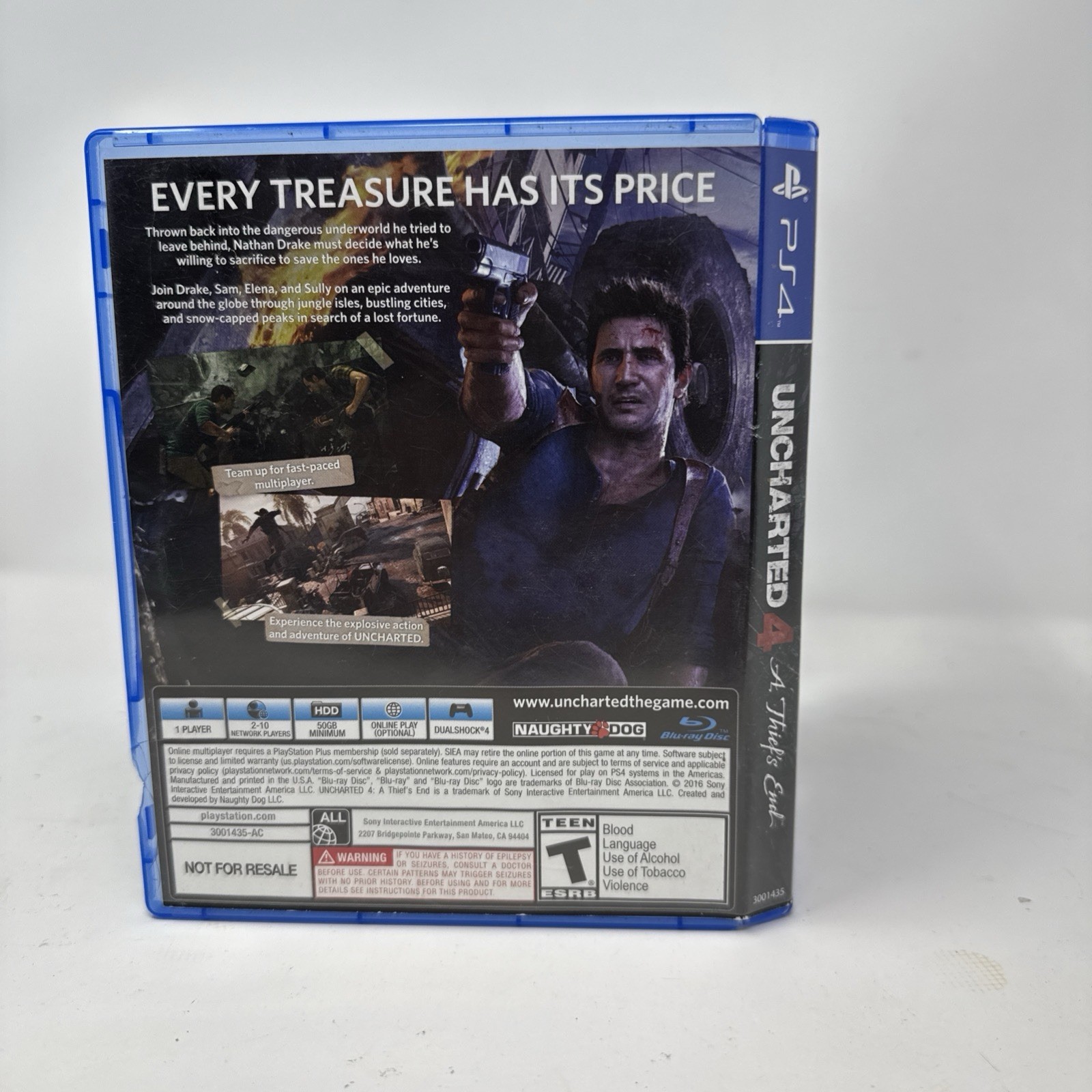 Uncharted 4: A Thief’s End (PS4 Sony PlayStation 4, 2016)