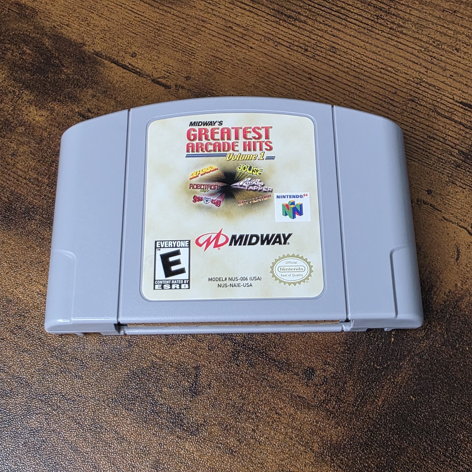 Midway’s Greatest Arcade Hits: Vol. 1 (Nintendo 64, 2000) cart only – authentic
