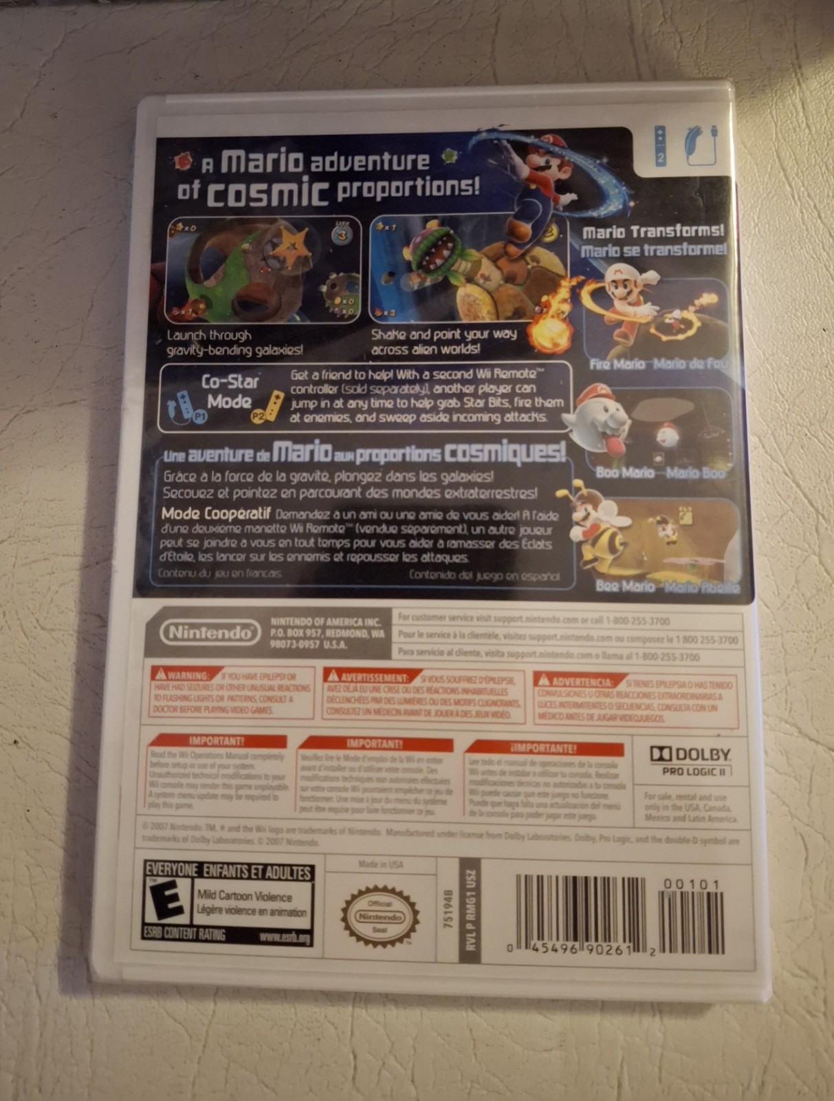 Nintendo Super Mario Galaxy for Wii Brand New Factory Sealed