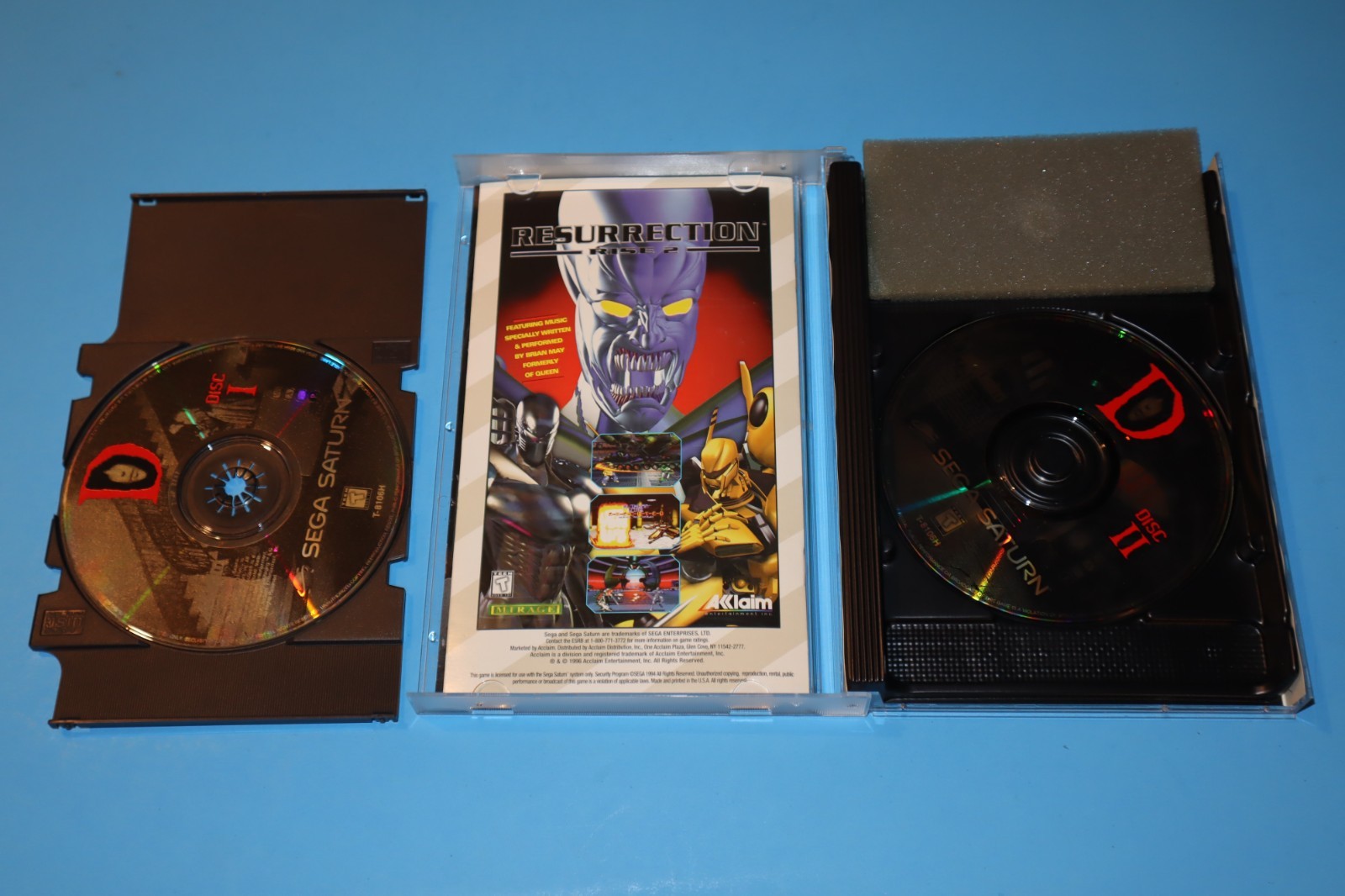 D FOR SEGA SATURN COMPLETE & TESTED WITH REGISTRATION CARD!