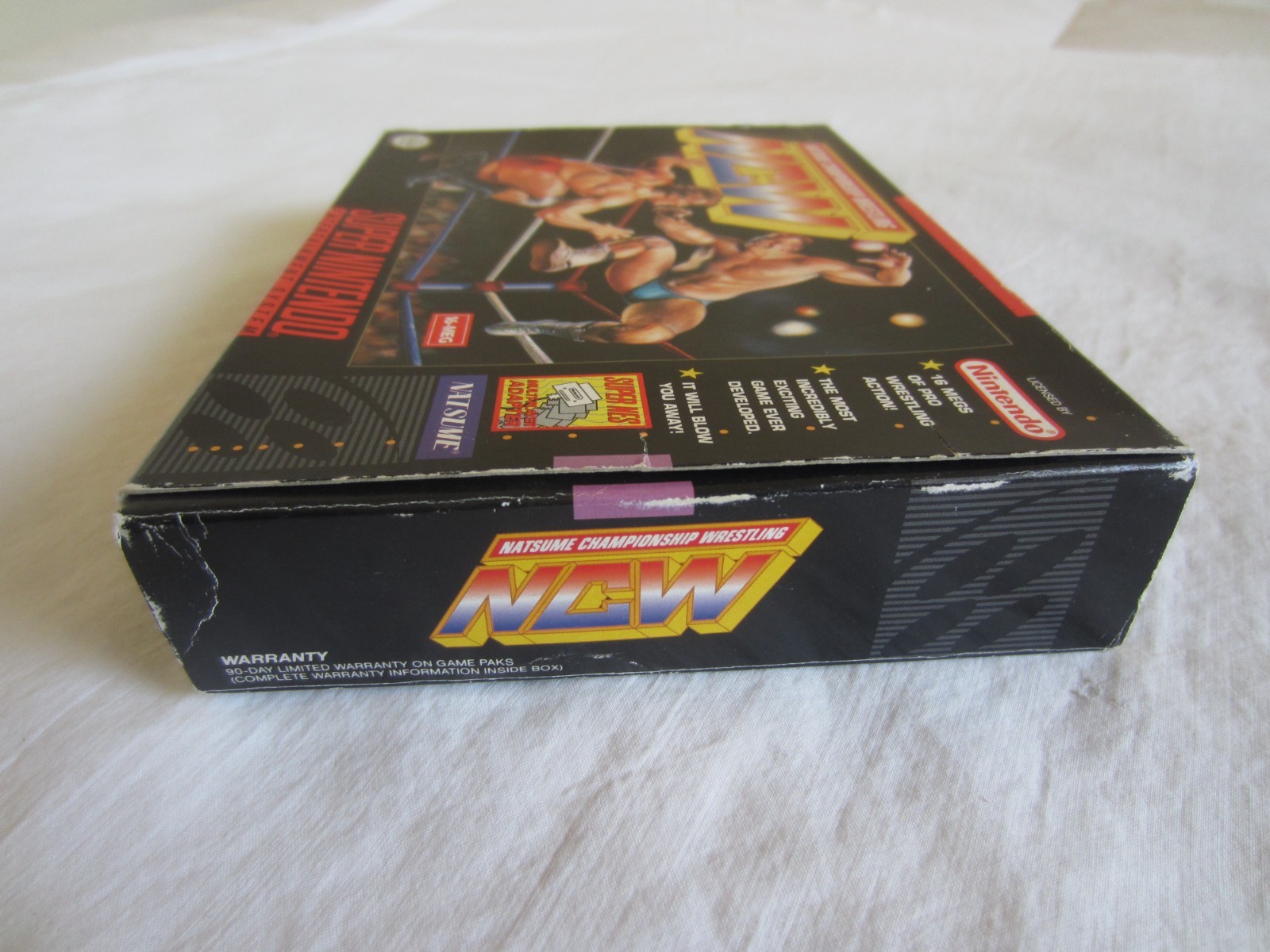 Natsume Championship Wrestling SNES Super Nintendo Complete 1994 Natsume RARE