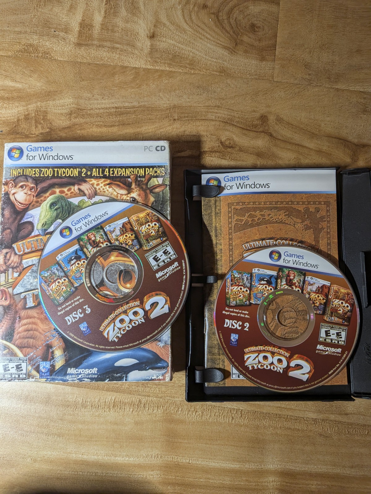Zoo Tycoon 2: Ultimate Collection (PC, 2008) DISC 2 AND 3 only