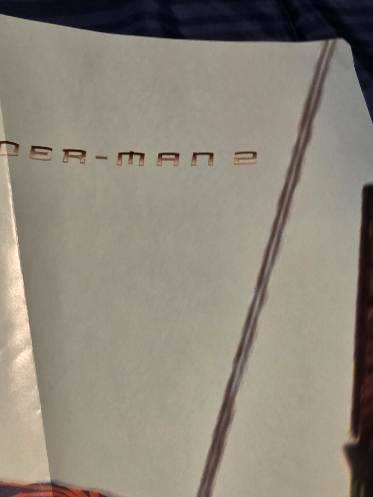 Spider-Man 2 2004 Double Sided EGM Promo Poster Video Game Movie Marvel