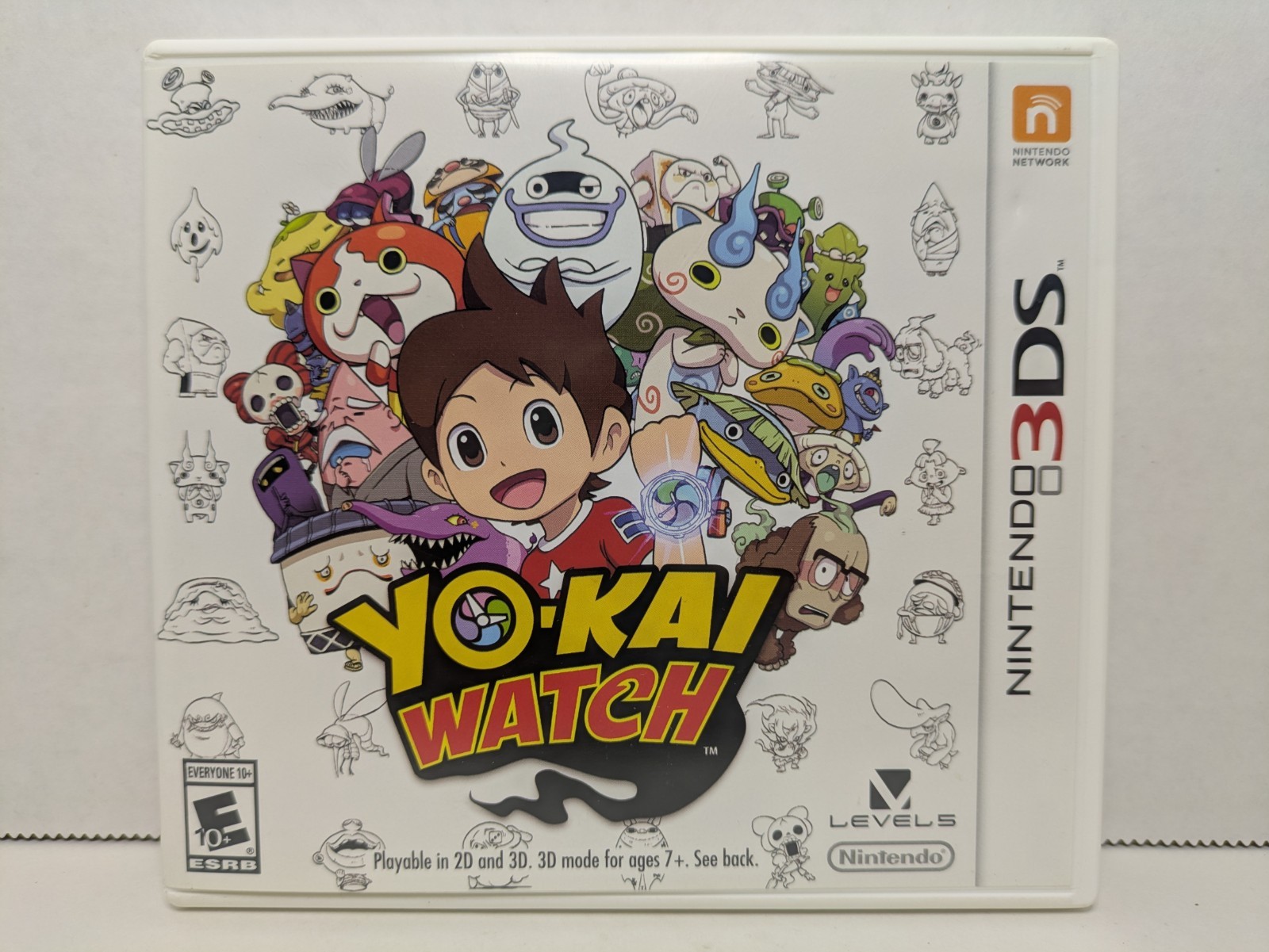 *NO GAME* Yo-Kai Watch (Nintendo 3DS, 2015) Case + Digital Manual Insert