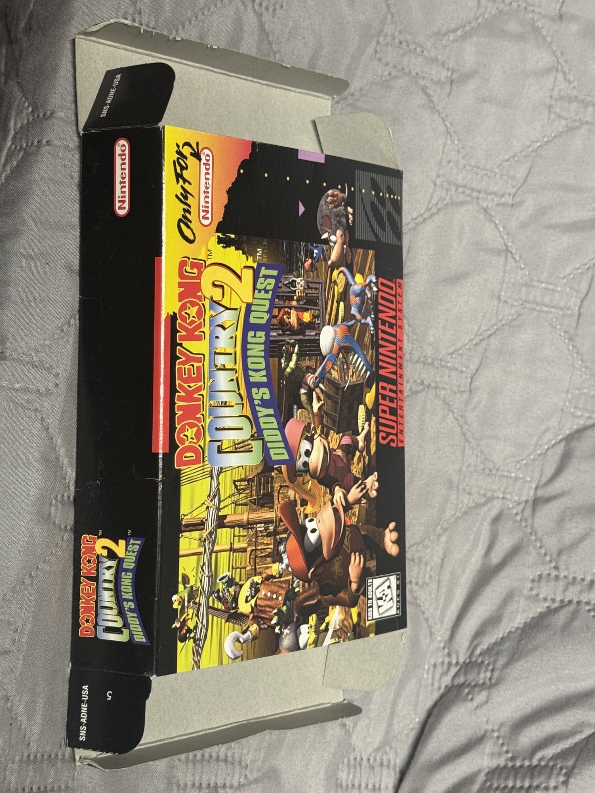 Donkey Kong Country 2 Diddy’s Quest Snes Box Only * Super Nintendo Original box