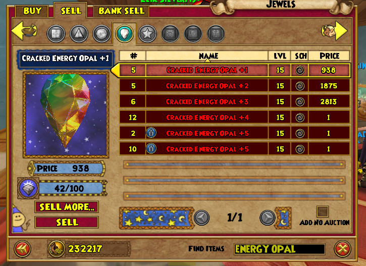 Wizard101 | Cracked Energy Opal +3-5 (RARE) | Delivery Within 6-24 Hours!