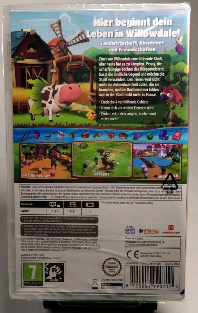 Life In Willowdale: Farm Adventures + Stickers – Nintendo Switch New Sealed Game
