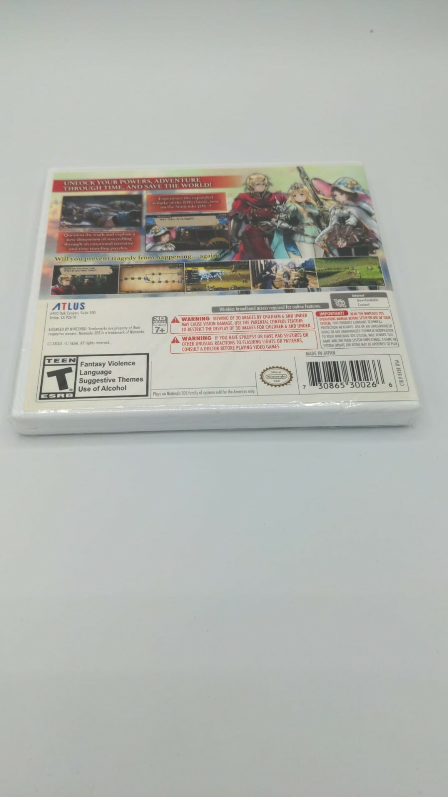 Radiant Historia: Perfect Chronology (Nintendo 3DS, 2018) Brand New