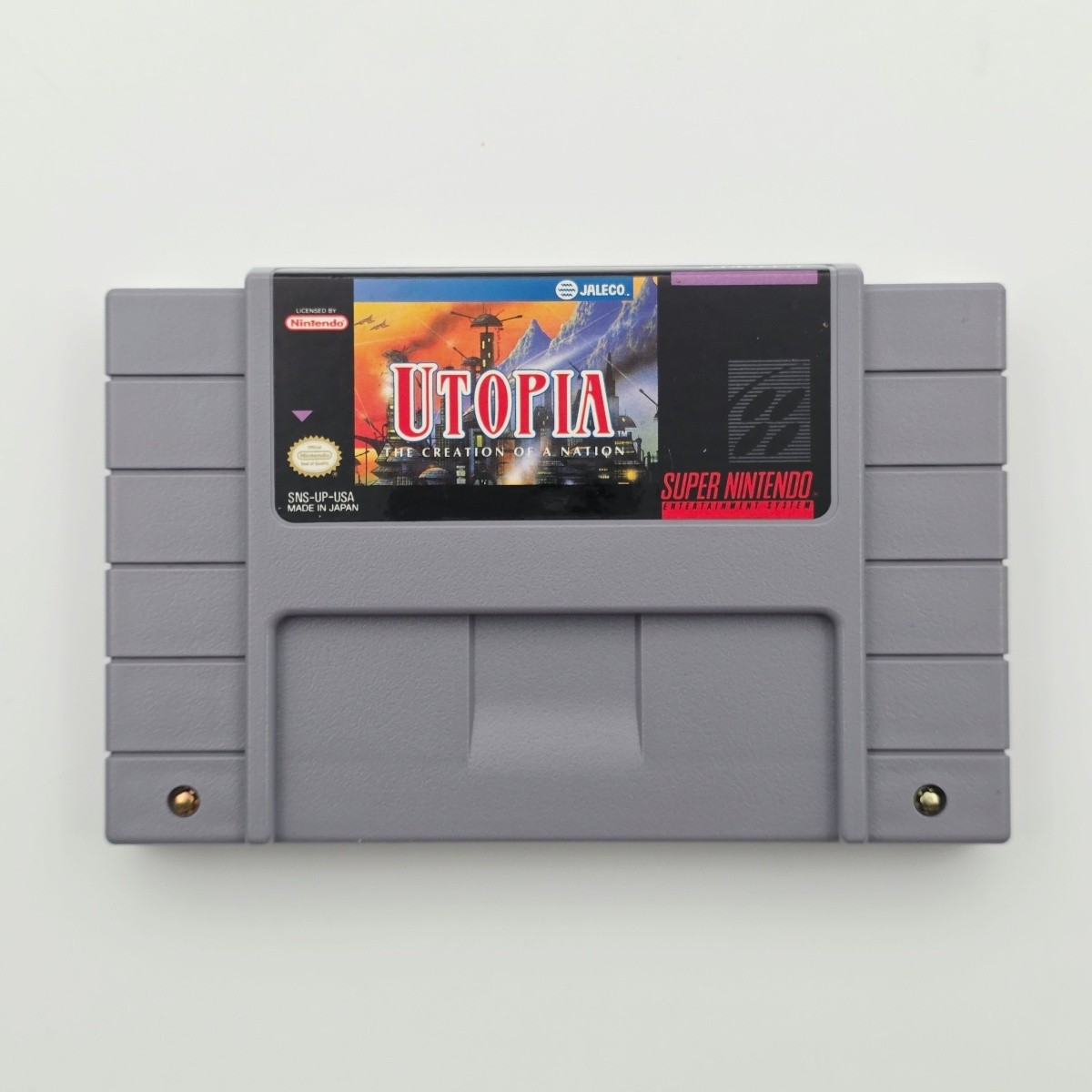 Utopia The Creation of a Nation SNES Authentic Tested Cartridge Only