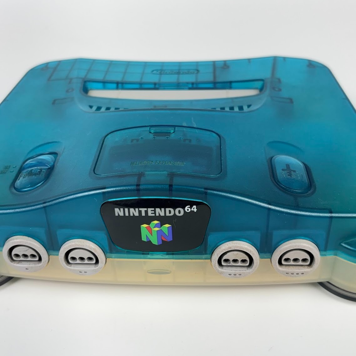 Nintendo N64 Ice Blue Console Set (Jumper Pak) Modified to Play US/Jp Games
