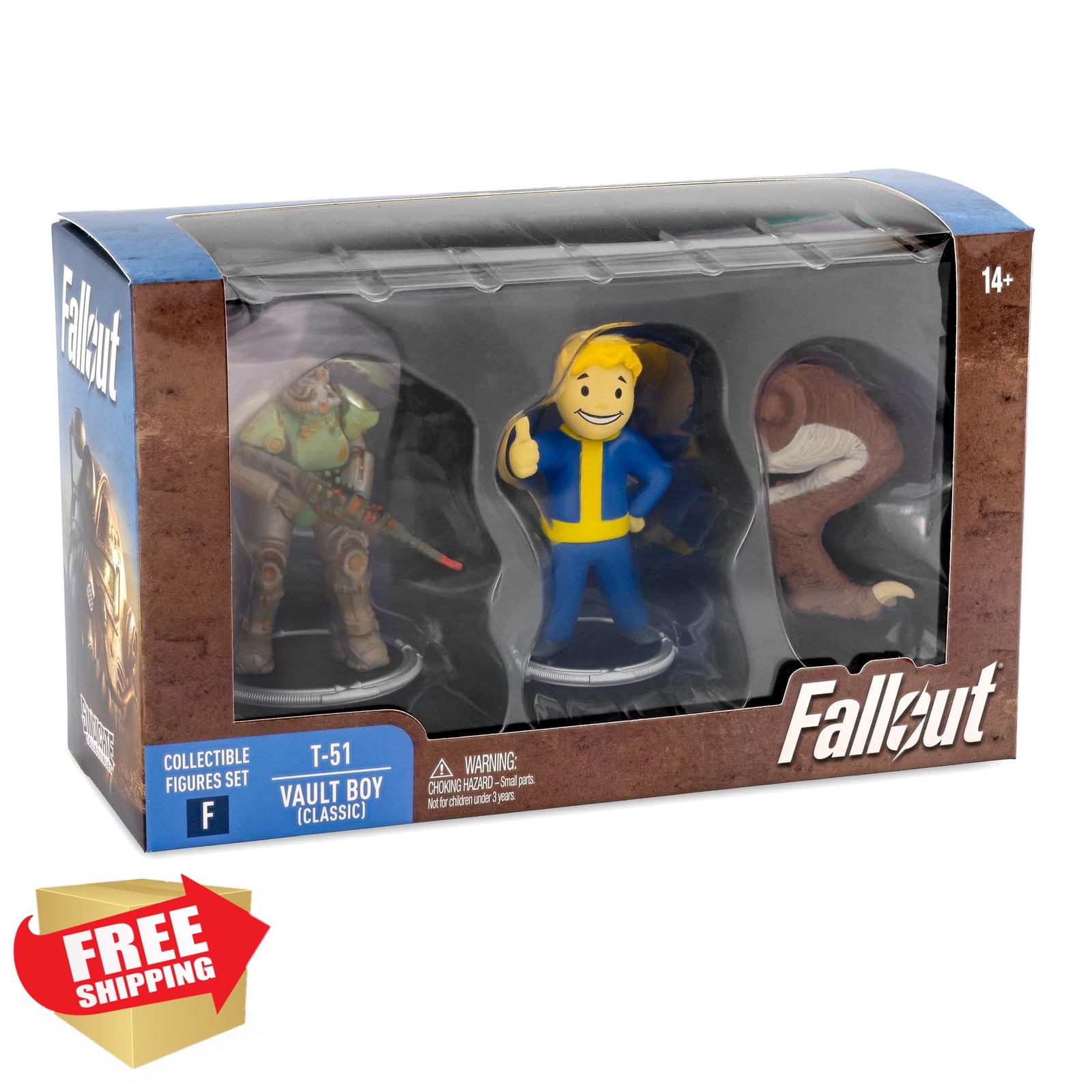 Toynk Fallout T-51 Power Armor and Vault Boy (Classic) 3-Inch Mini Figure Set…