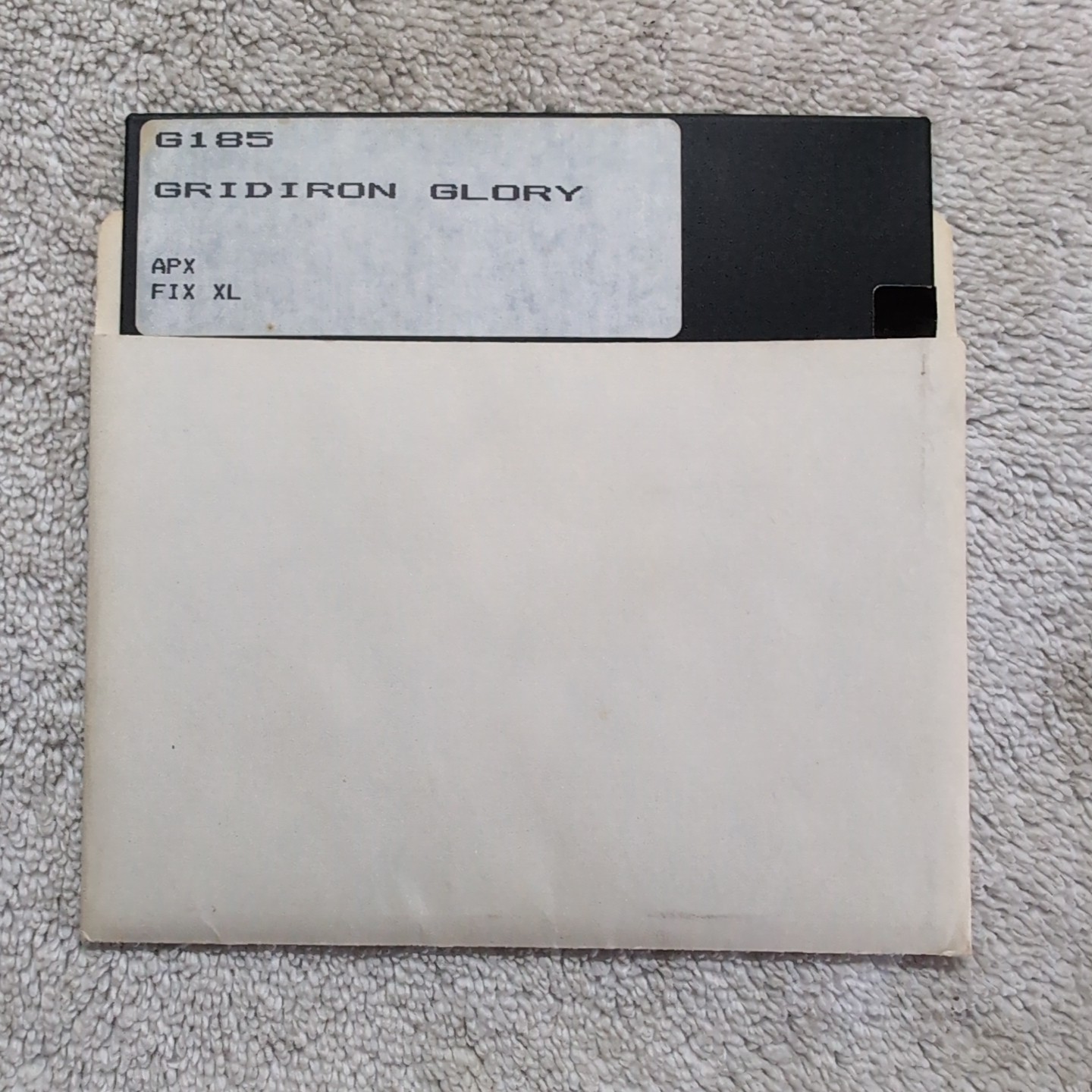 Gridiron Glory APX Atari Program Exchange 5.25″ Floppy Football FIX XL XE