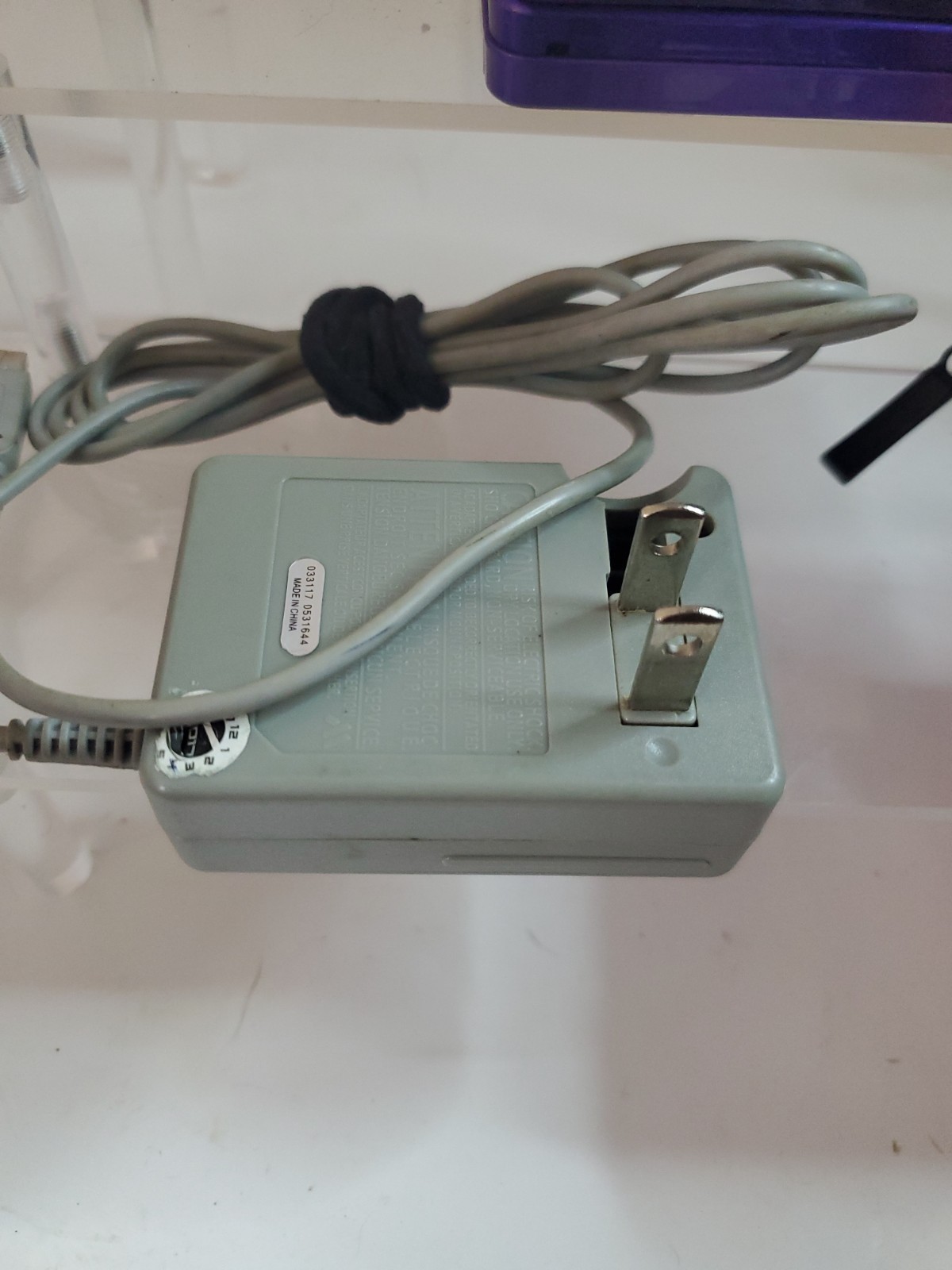 Purple Nintendo 3DS w Charger and Case