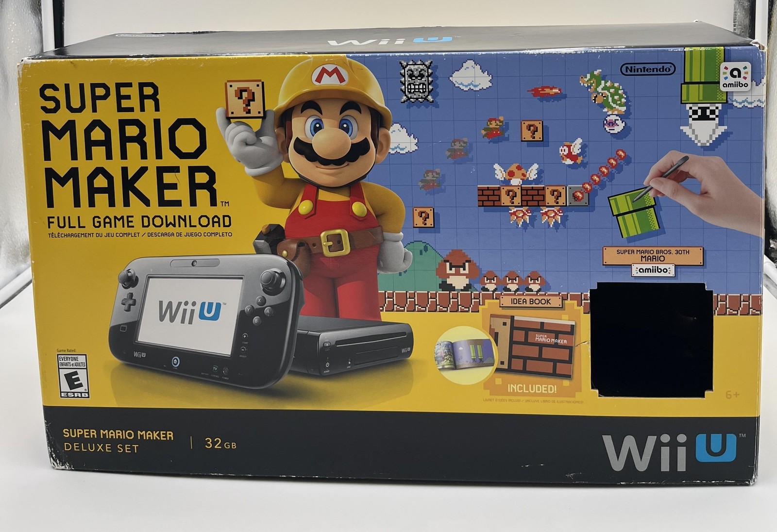 Nintendo Wii U Super Mario Maker Deluxe Set 32GB Black Console Boxed System