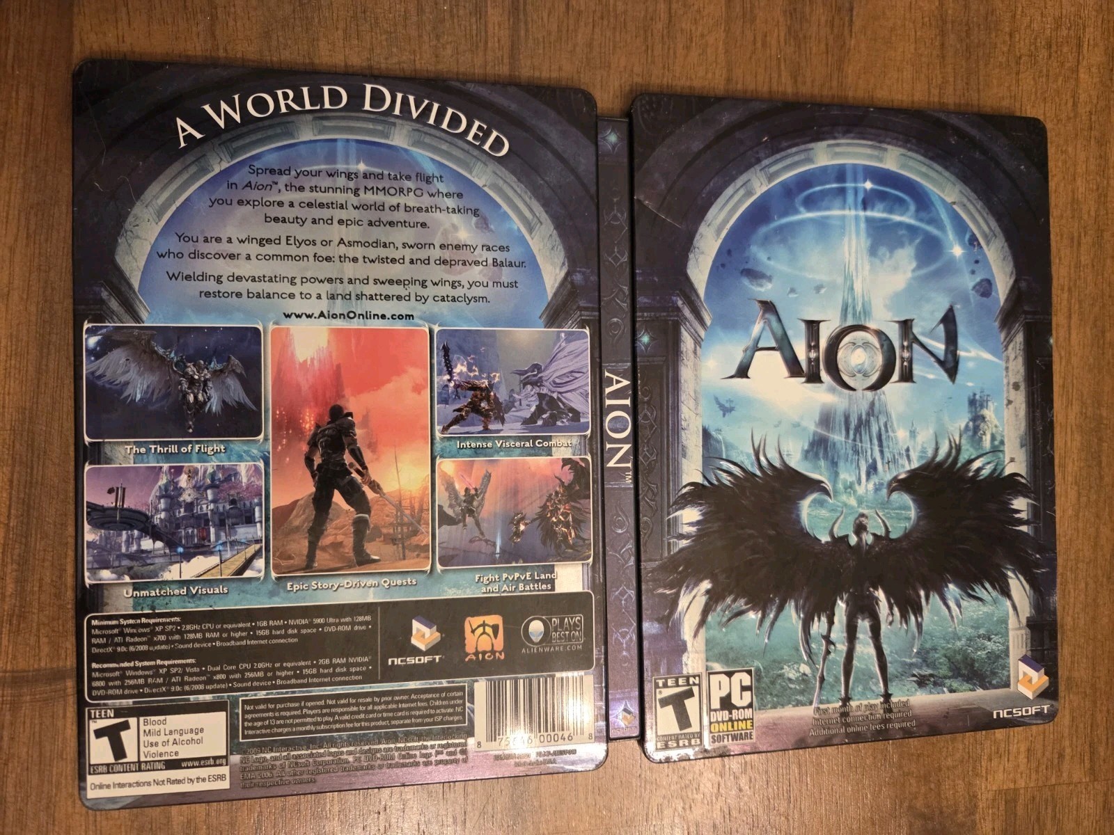 Aion (PC, 2009 CIB Steelbook Case) 2 Disc Set