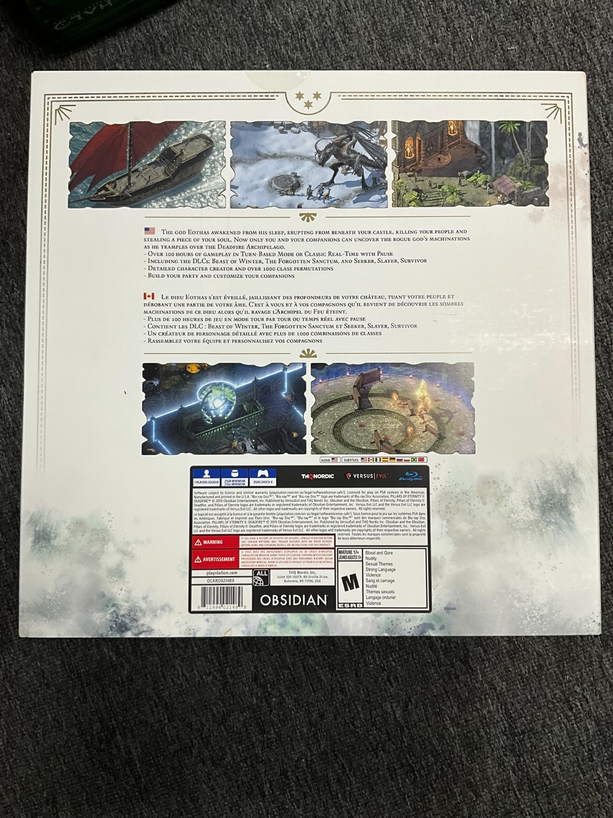 Pillars of Eternity II: Deadfire Ultimate Collector’s Edition Playstation 4 New