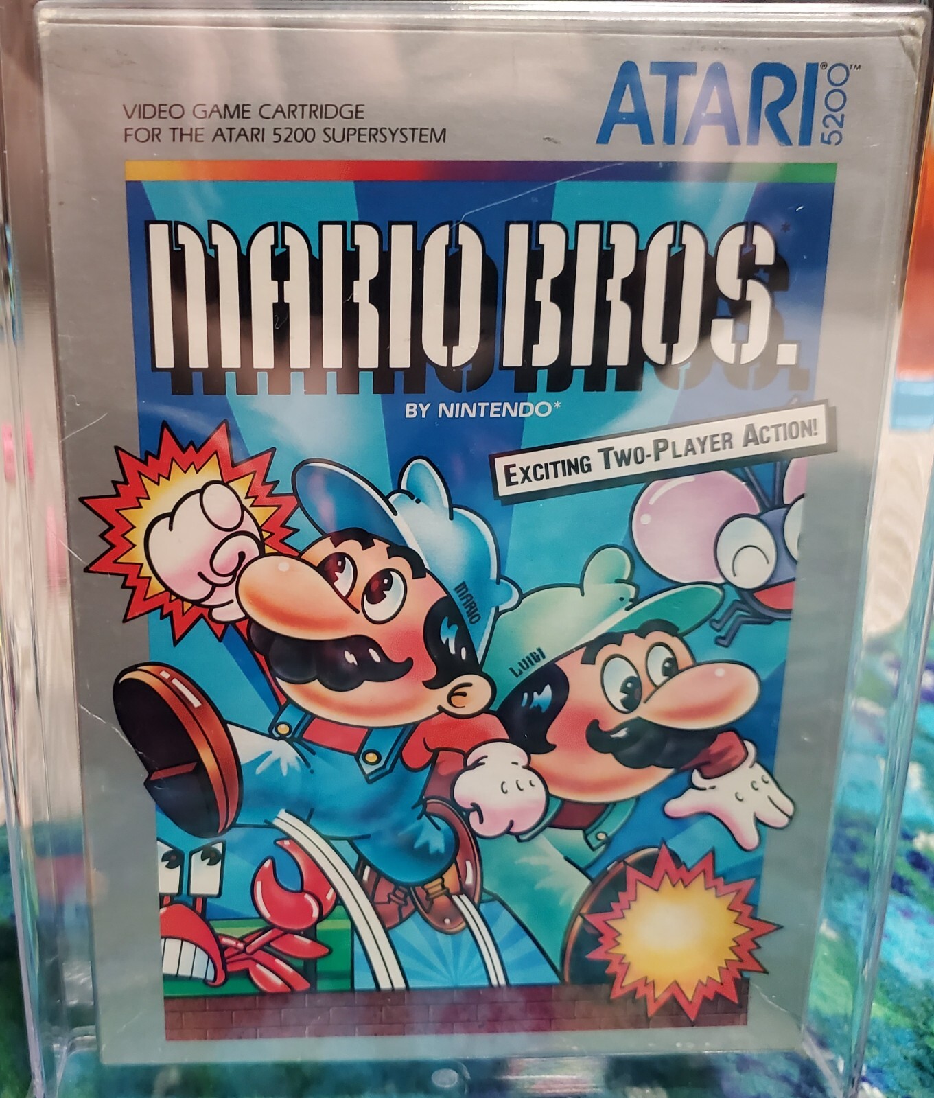 Atari 5200 – Mario Bros. by Nintendo – Sealed NOS Unopened – WATA Graded 8.0