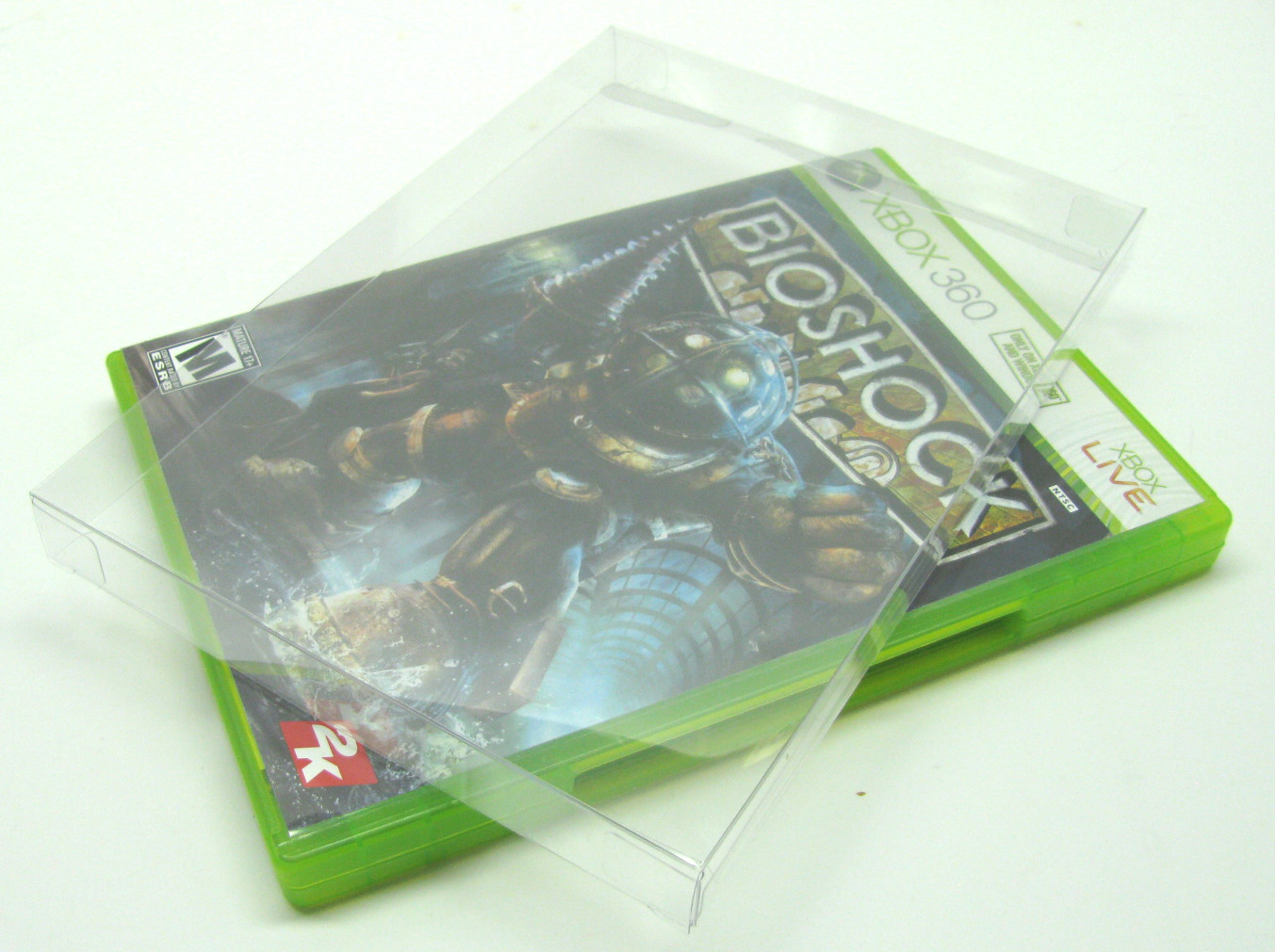 10Pack XBOX 360 CIB GAME – CLEAR PLASTIC PROTECTIVE BOX PROTECTOR CASE SLEEVE