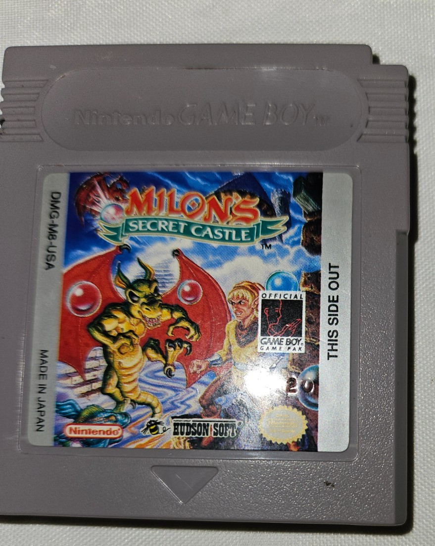 Milon’s Secret Castle Cartridge Only Authentic Nintendo Gameboy DMG-M8-USA 1992