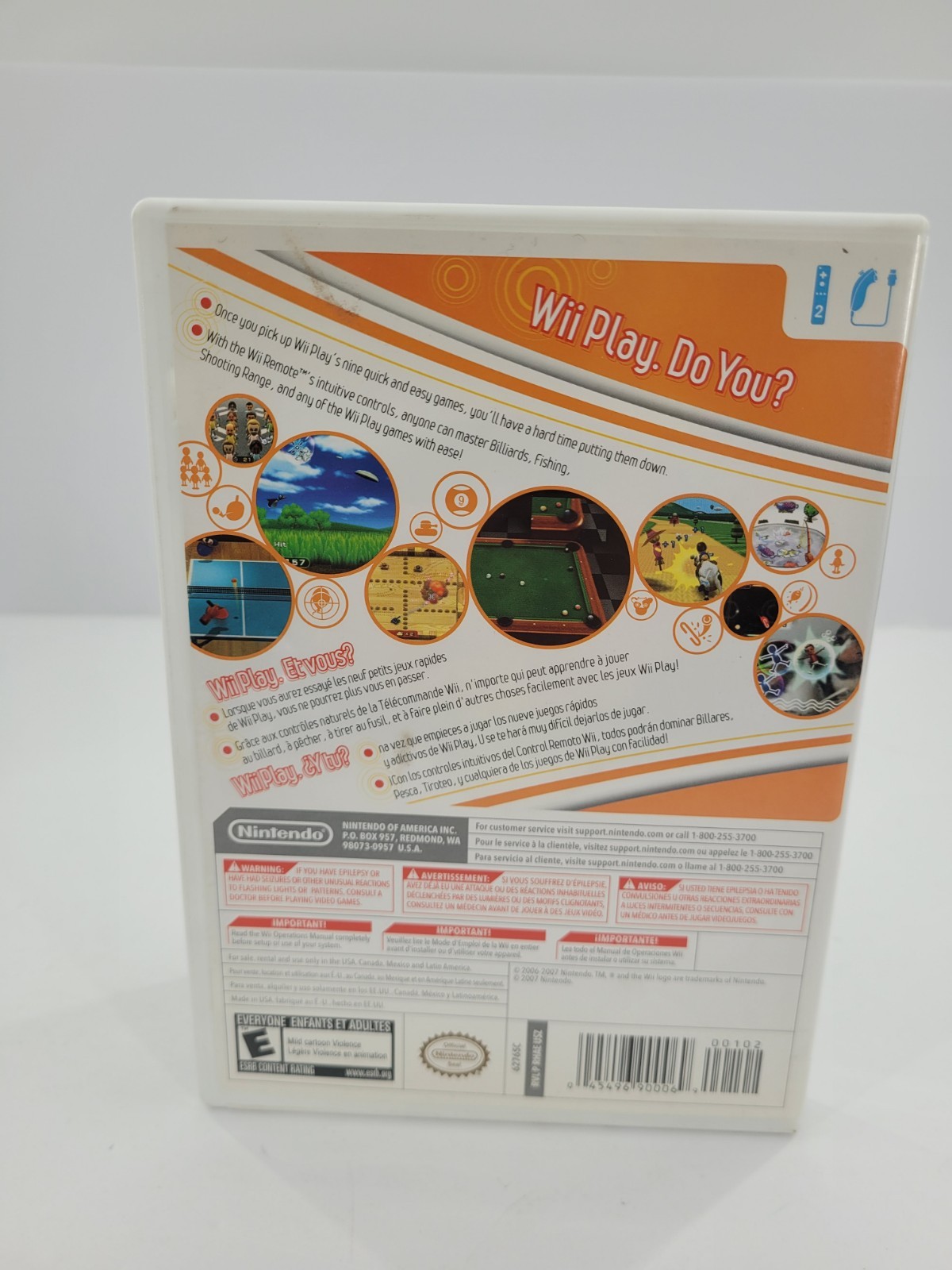 Nintendo Wii Play Wii E NTSC-U/C Sports Mixed Sports Game Disc w/ Case Manual. 3