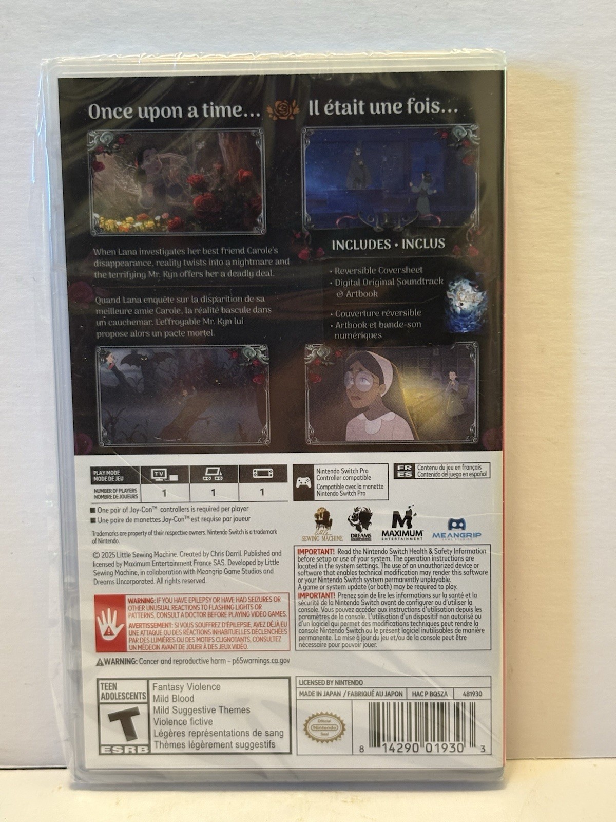 Bye Sweet Carole – Nintendo Switch (Brand New & Factory Sealed) Physical Edition