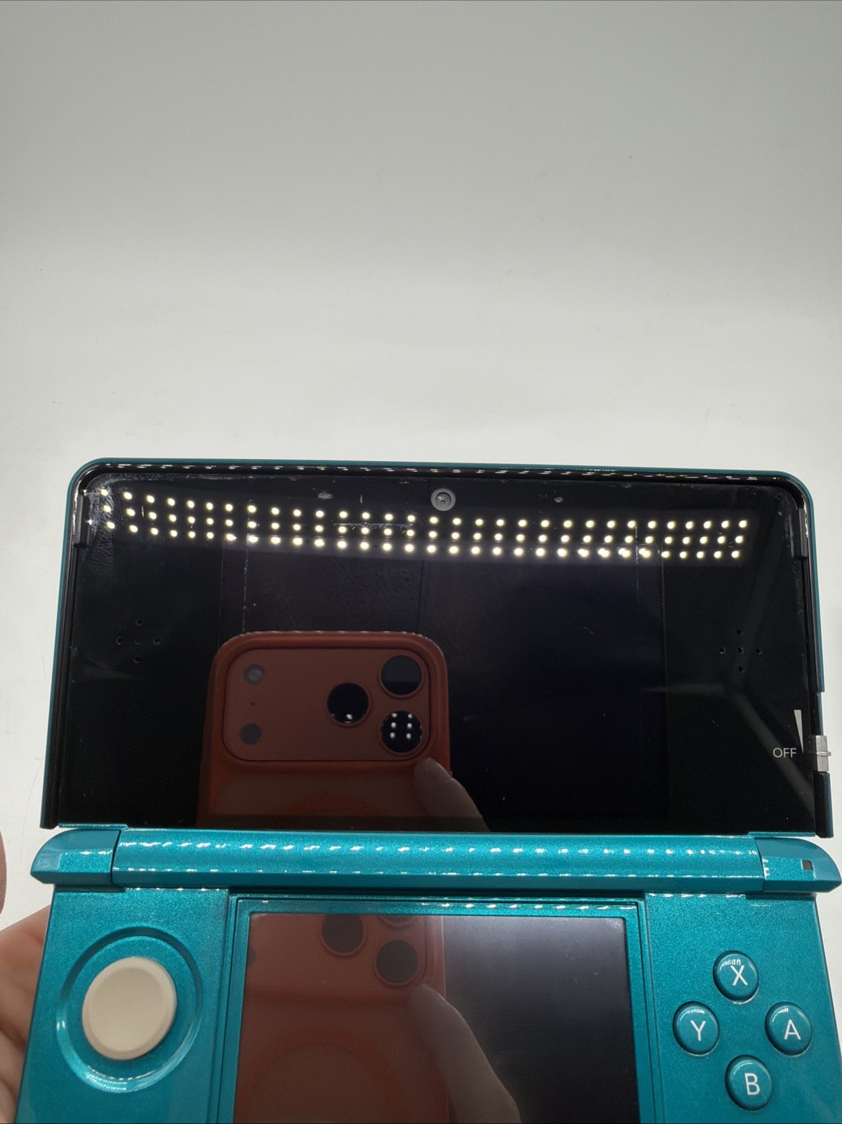 Nintendo 3DS 2GB Aqua Blue Handheld Console With Charger, Case Works Great Mint