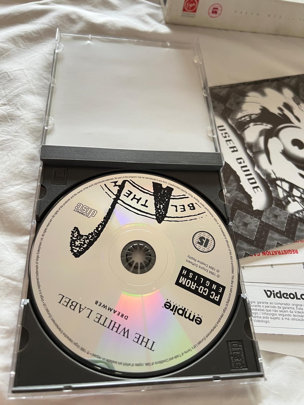 DREAM WEB WHITE LABEL BIG BOX PC CD ROM CIB UK