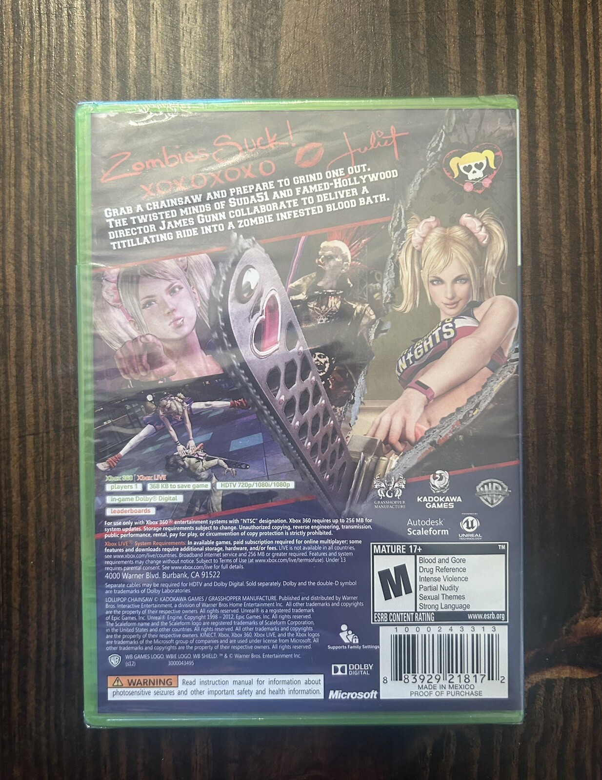 Lollipop Chainsaw Xbox 360 (Brand New Factory Sealed US Version) Xbox 360
