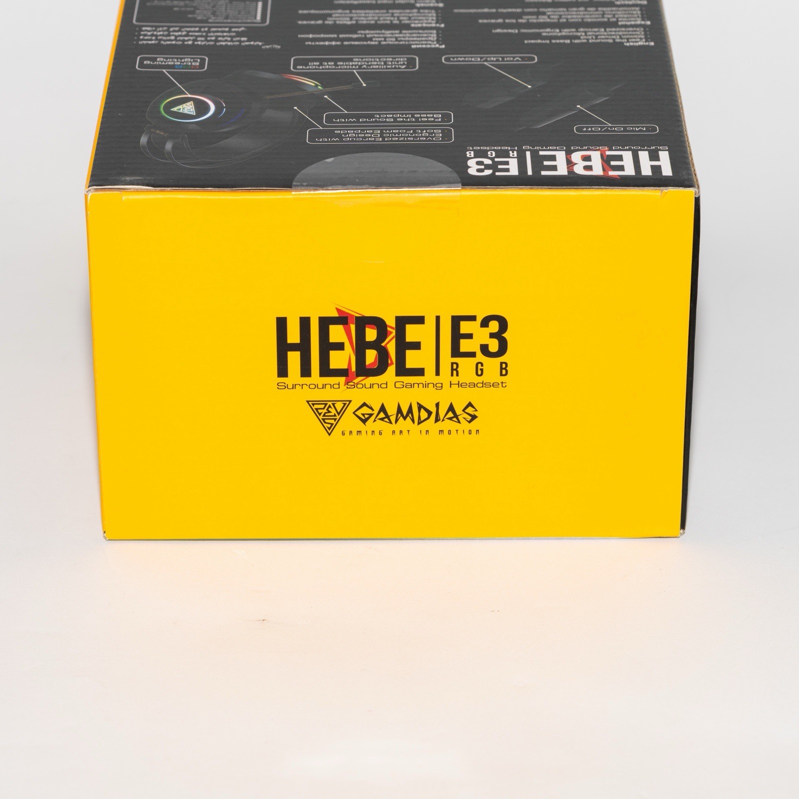Gamdias HEBE E3 RGB Surround Sound Gaming Headset 50mm Drivers New
