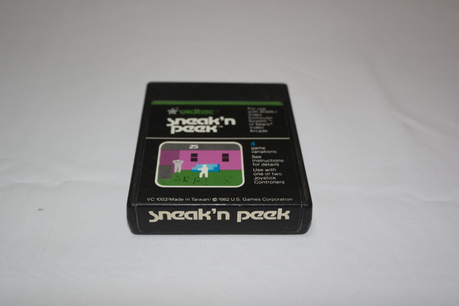 Atari 2600 Sneak ‘n Peek Game Cartridge by Vidtec Tested/Works .