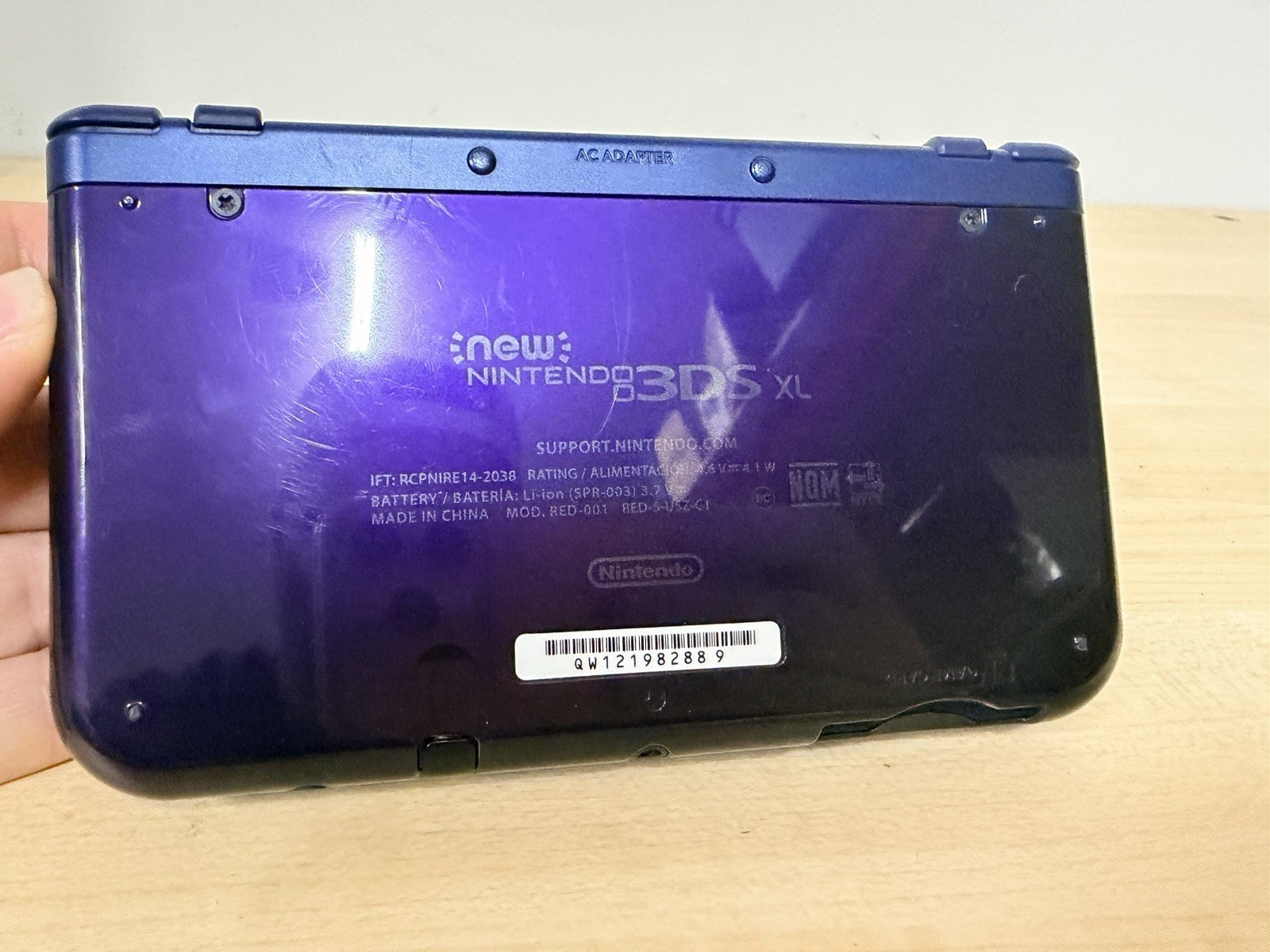 Nintendo New 3DS XL Galaxy Edition Purple Console RED-001 – Tested W/ Charger