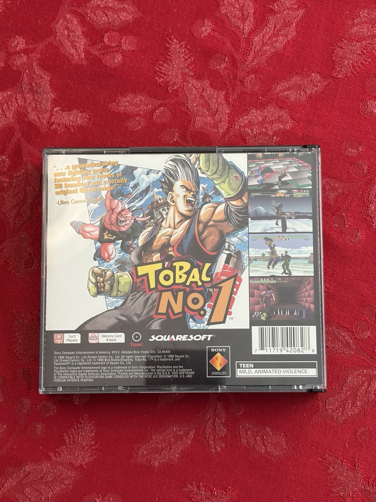 Tobal No. 1 Sony PlayStation 1 PS1 Complete With FFVII Bonus Disc