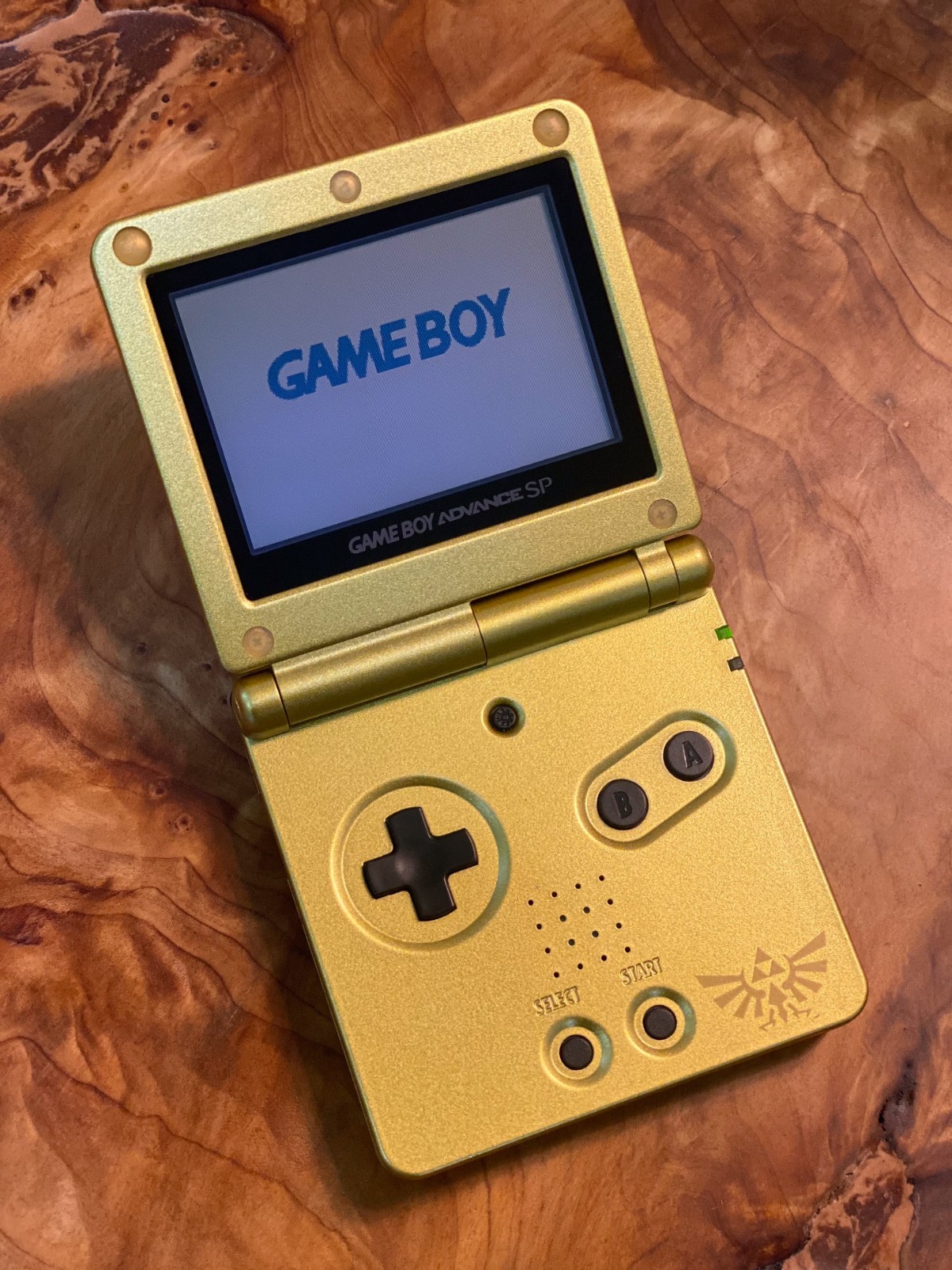 NEW Nintendo Game Boy Advance GBA SP Custom Zelda Triforce System AGS 001