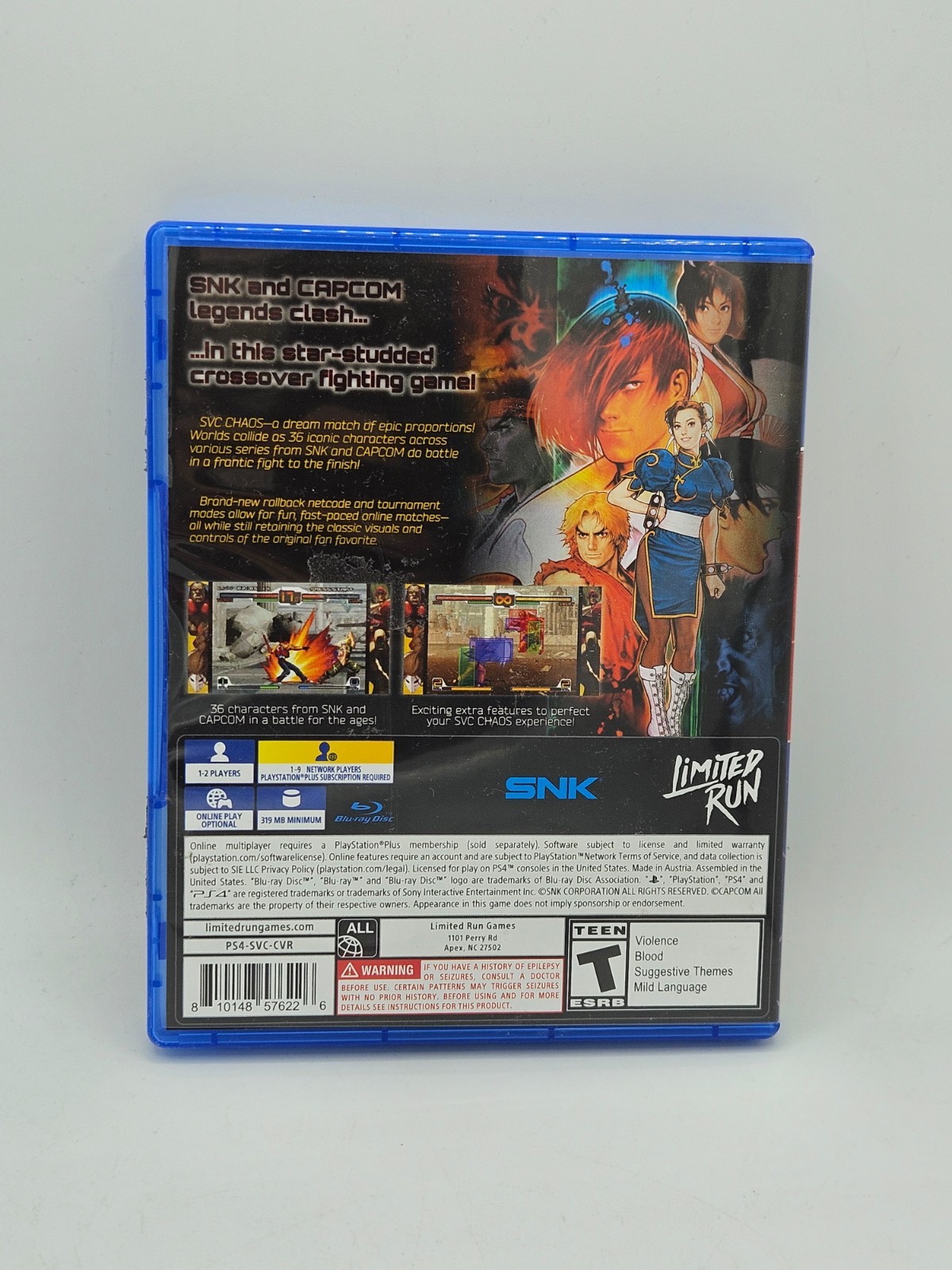 SNK vs. Capcom: SVC CHAOS – Playstation 4 – Open – Good