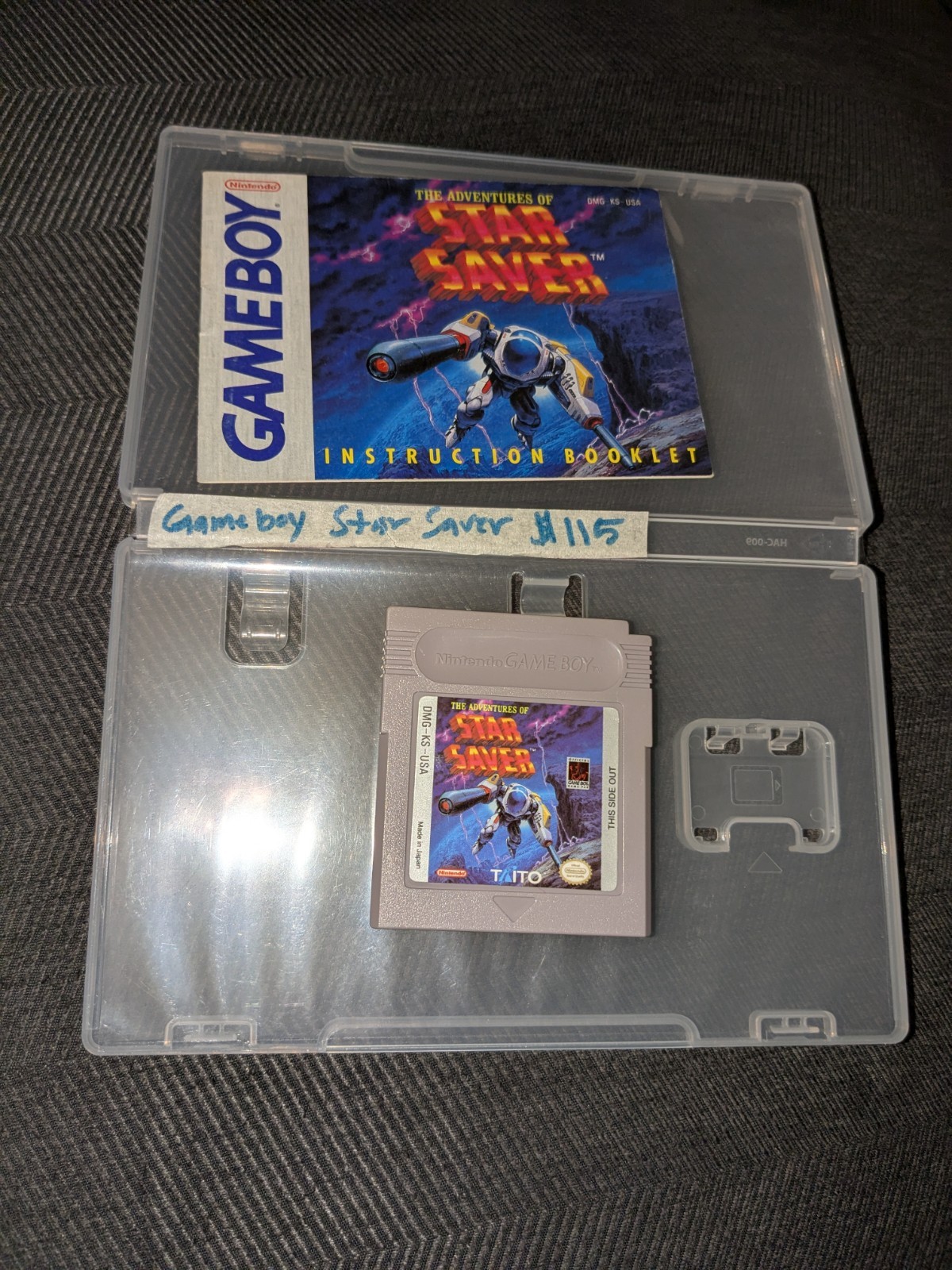 The Adventures of Star Saver Nintendo GameBoy Game & Manual Only~Cleaned/Working