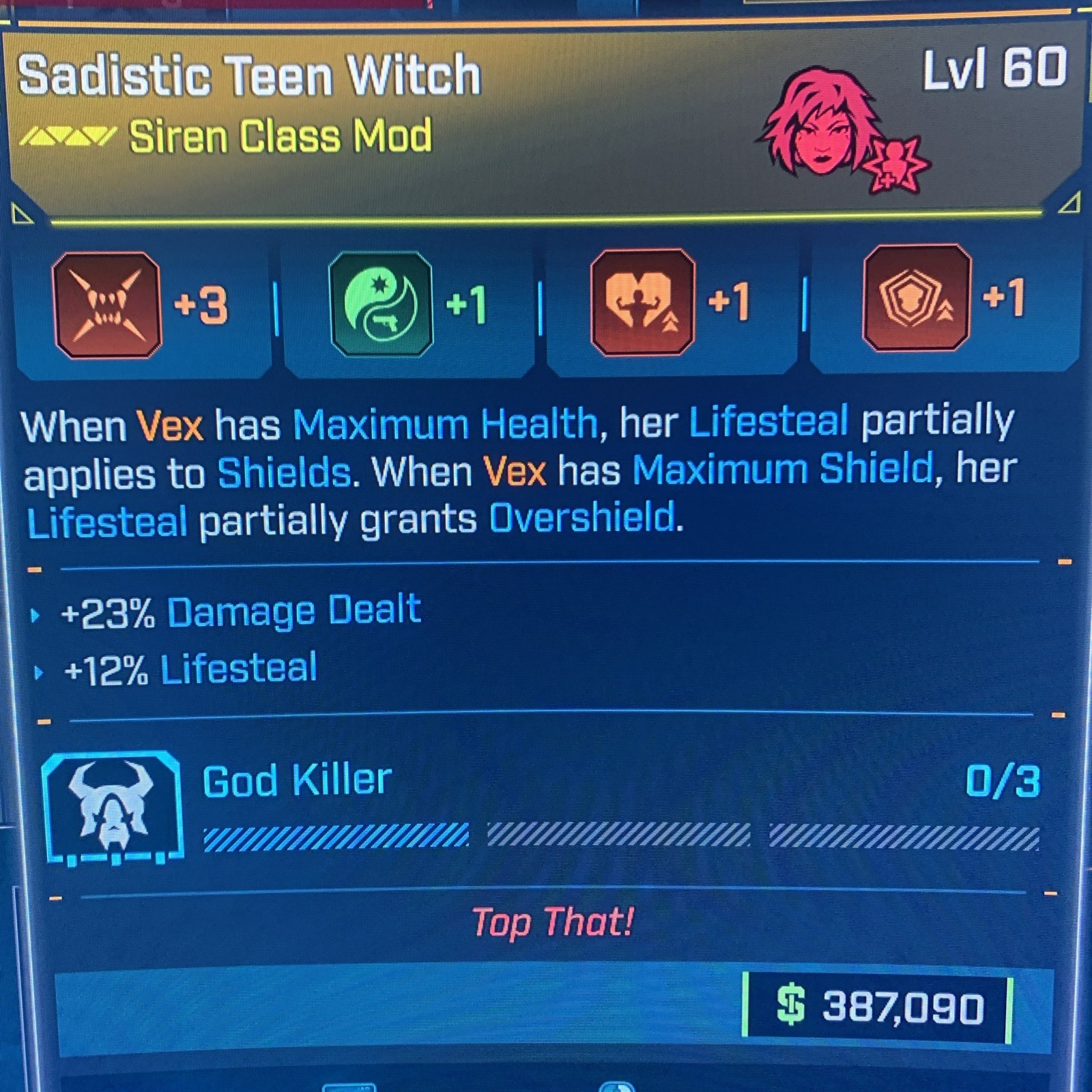 Borderlands 4⭐️LVL 60 GOD ROLL TEEN WITCH VEX CLASSMOD⭐️All PLATFORM