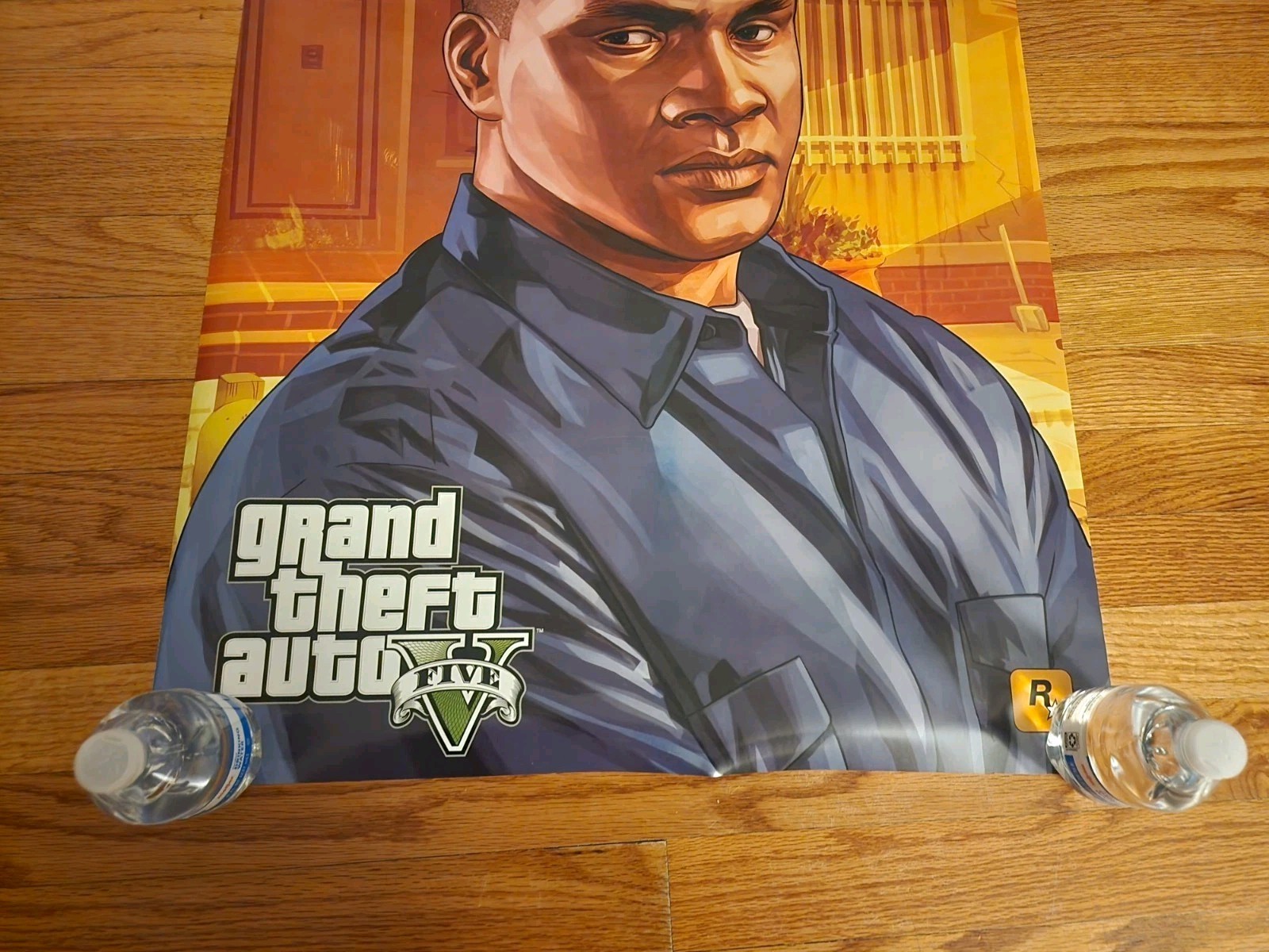 Grand Theft Auto GTA 5 Game Store Double Sided Promo Poster Franklin Super Rare!