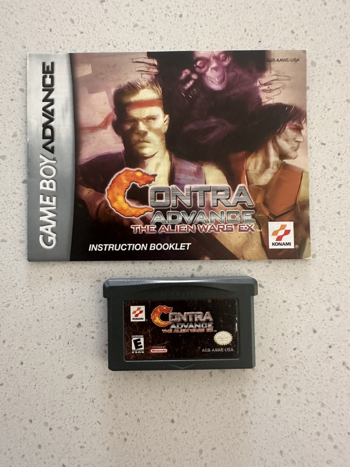 Contra Advance: The Alien Wars EX Manual included Tested & Working Very Clean