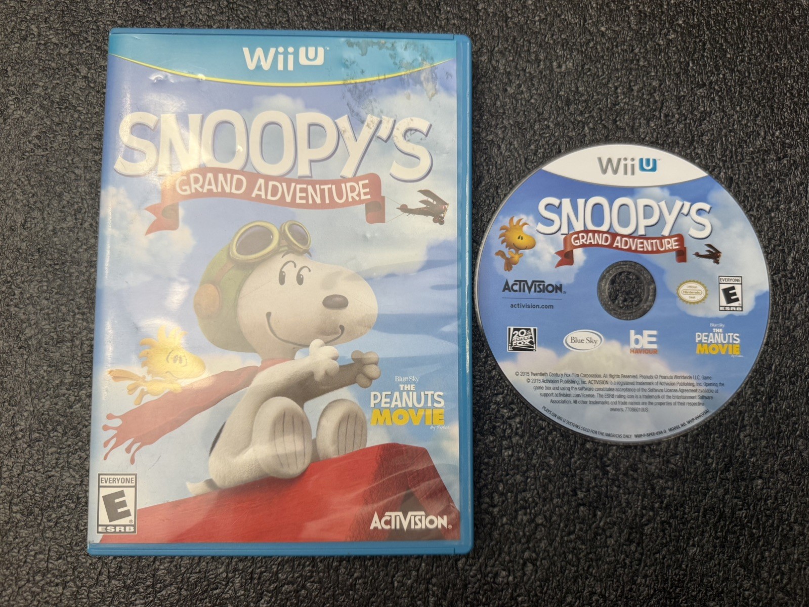 SNOOPY’S GRAND ADVENTURE WII U NINTENDO WIIU WII U GAME & CASE NES HQ
