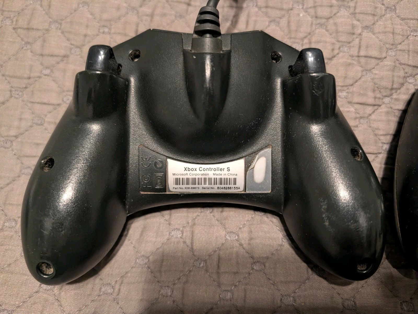 Lot Of 2 Original Xbox OEM S Type Black Controller (X08-69873) Breakaway Tested