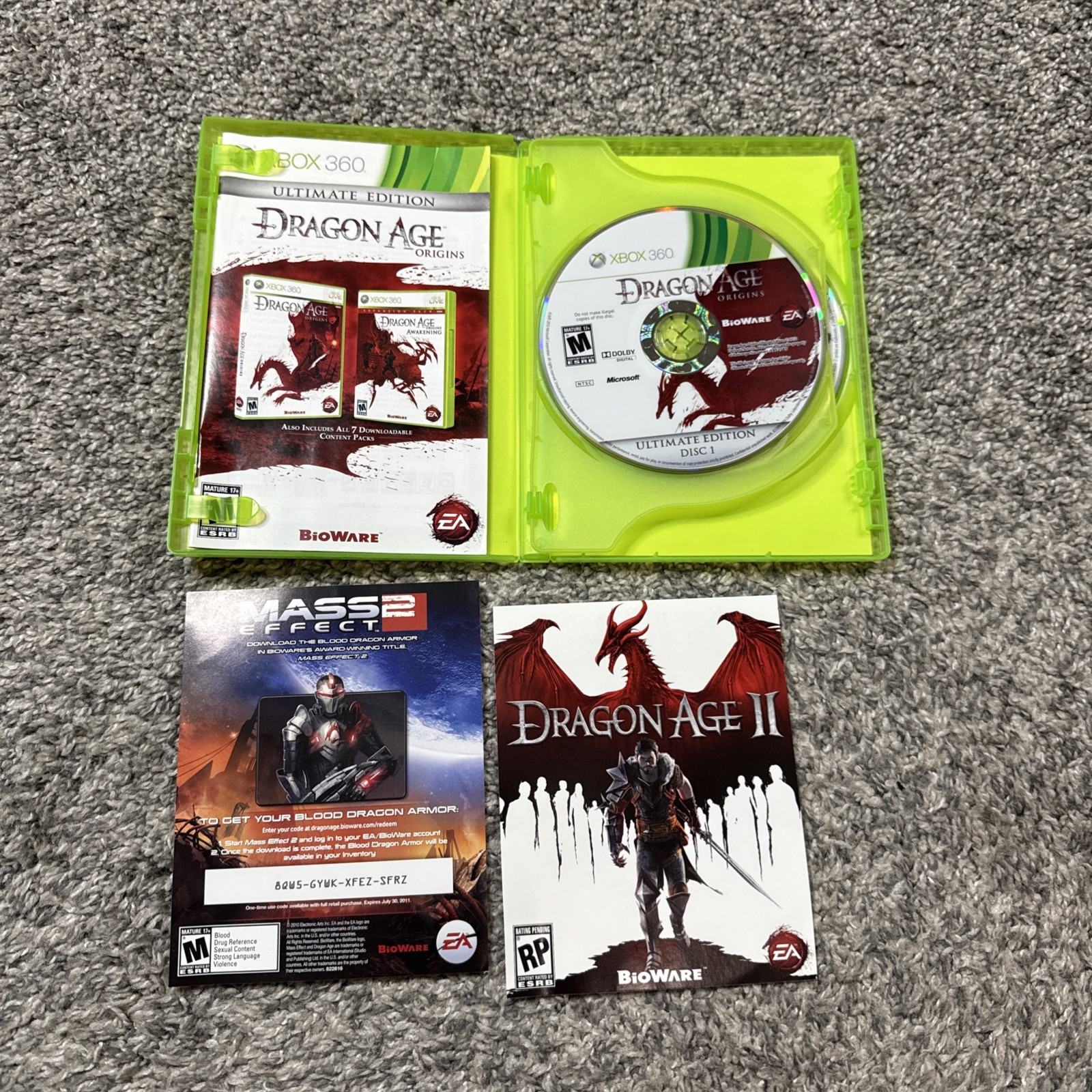 Dragon Age: Origins – Ultimate Edition (Microsoft Xbox 360, 2010) Complete