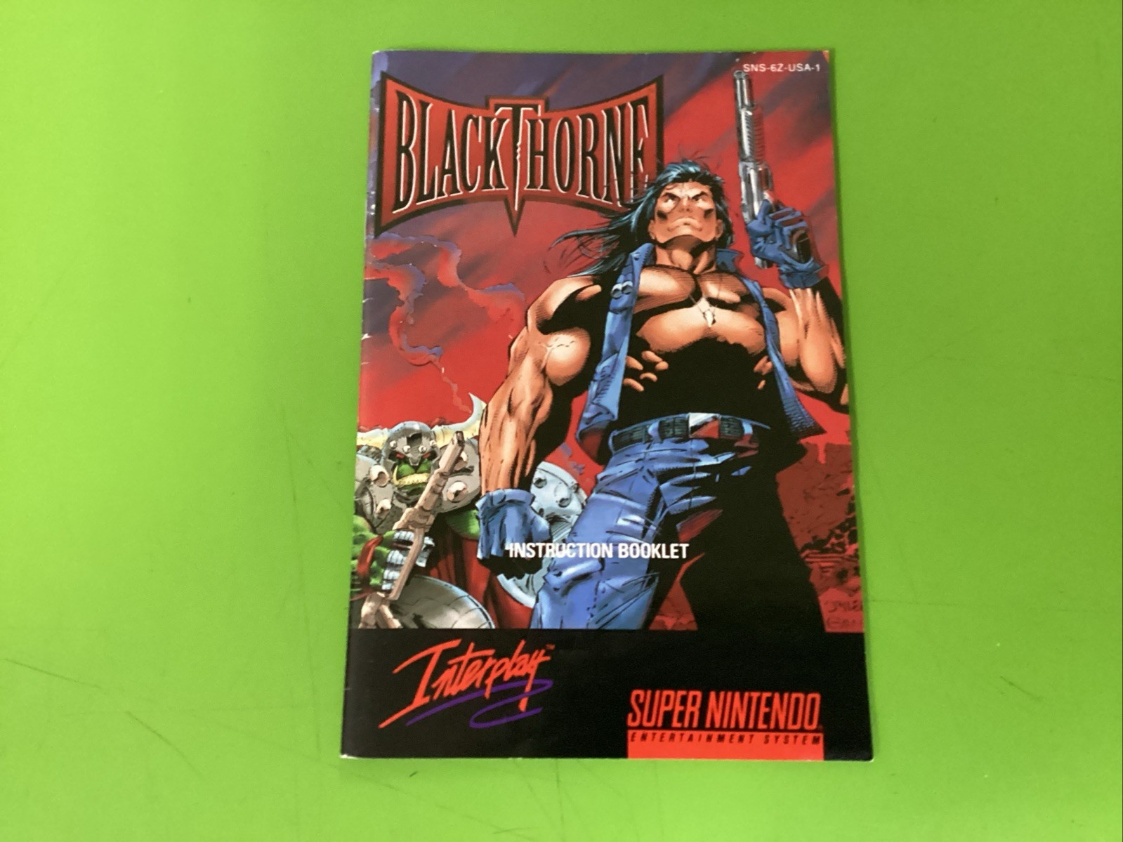 Blackthorne (SNES, 1994) CIB Manual Reg Card & Inserts Tested & Working