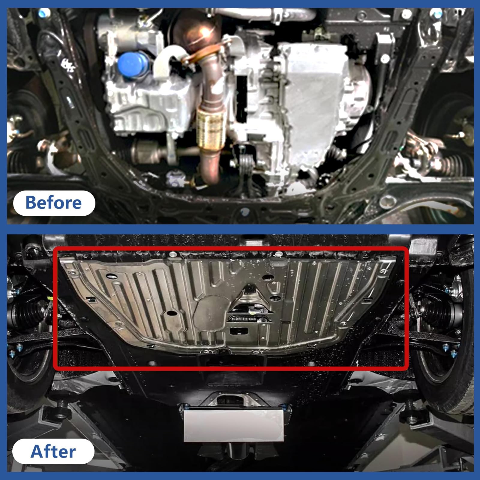 Engine Splash Shield for Civic 2016-2021 Aluminum Skid Plate