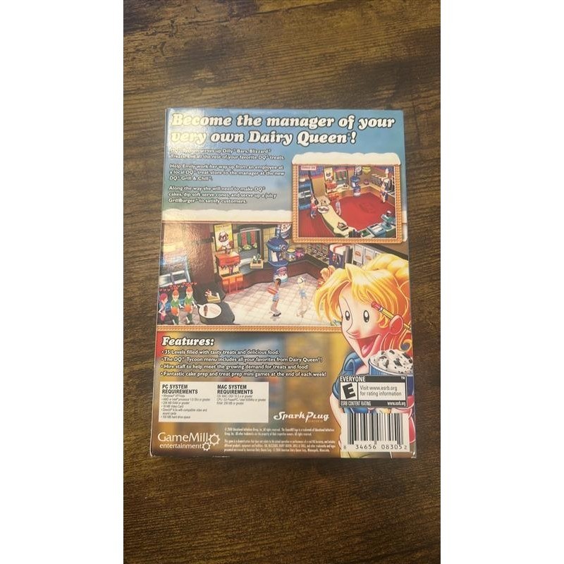 DQ Tycoon Dairy Queen PC Mac CD-ROM Game New Sealed GameMill Entertainment