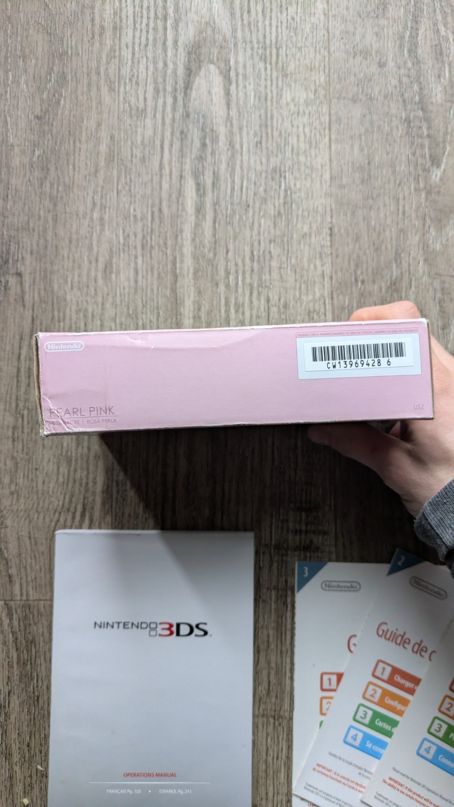 Nintendo 3DS Pink *BOX AND INSERTS ONLY* NO CONSOLE