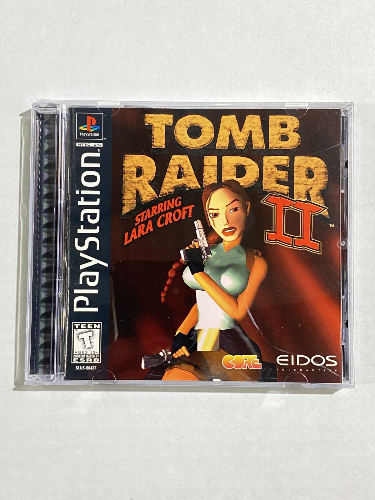 Tomb Raider II PS1 PlayStation 1 Complete CIB + Reg Card Tested Free Shipping