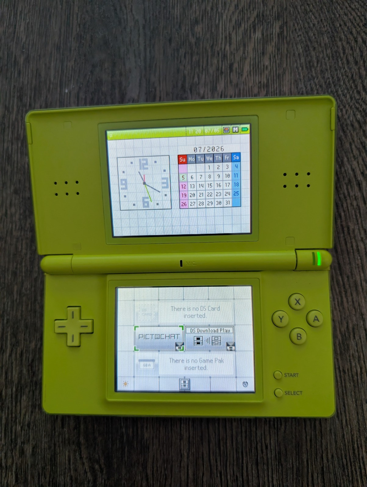 Nintendo DS Lite Handheld Console – RARE LIME COLOR – Authentic – TESTED – LOOK!