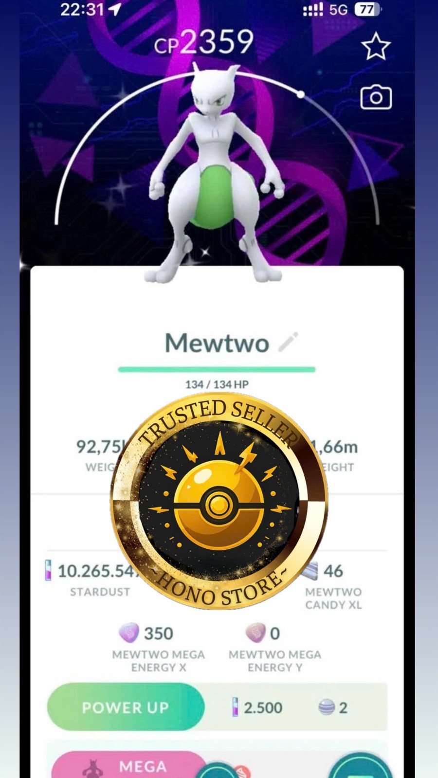 Pokémon G0 – Shiny mewtwo BG Go fest 2026 – – Mini PTC