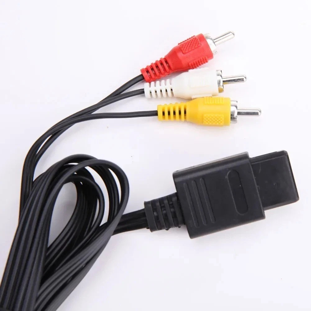 AV TV Audio Video Stereo Cable Cord For Nintendo 64 N64 SNES Gamecube 6FT
